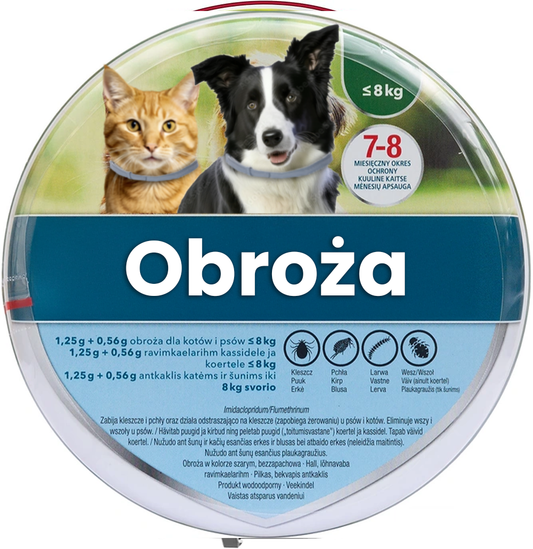 Obroża przeciw pchłom i kleszczom